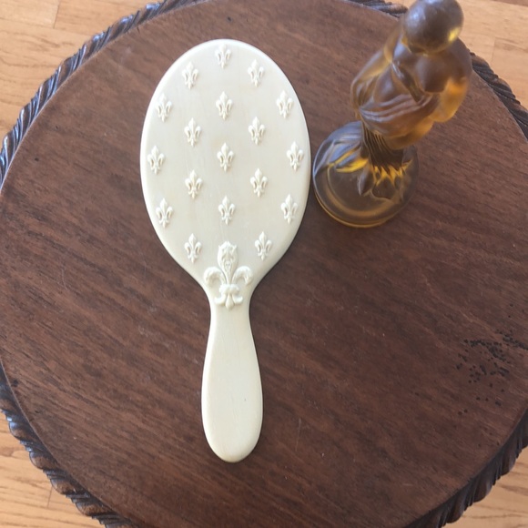 Antique Handmirror Fleur de Lis - Picture 2 of 12